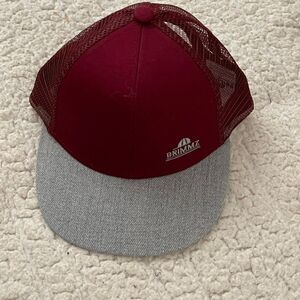 Brimmz Newborn Maroon Gray Hat NEW with tags Sz Newborn